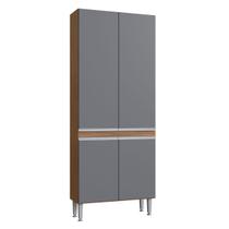 Paneleiro Duplo Athena 4 Portas Freijó/Cinza - Irm Móveis