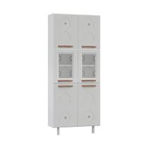 Paneleiro Duplo De Aço 80cm Regina Glass Cr6132 Branco