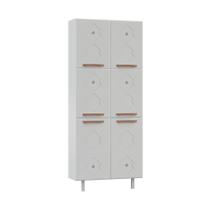 Paneleiro Duplo de Aço 80cm Regina Multimóveis CR6131 Branco
