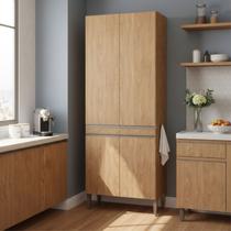 Paneleiro Duplo de Cozinha Essenza 80cm 4 Portas Móvel na Caixa