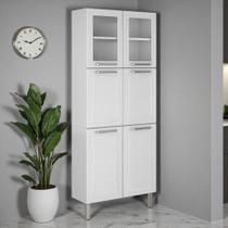 Paneleiro Duplo em Aço com Vidro 6 Portas 5 Prateleiras Tarsila Itatiaia