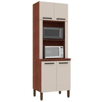 Paneleiro Duplo Forno S Gav Ametista Nogueira Off White Paneleiro Duplo Forno S Gav Ametista Nogueira Off White