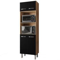 Paneleiro Duplo Mara 4 Portas Savana Preto Moblis Paneleiro Duplo Mara 4 Portas Savana Preto Moblis