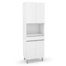 Paneleiro Duplo Nicho Para Micro-ondas Top Class Branco Paneleiro Duplo Nicho Para Micro-ondas Top Class Branco
