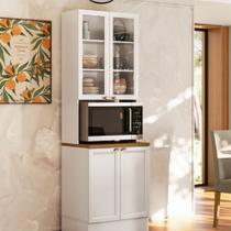 Paneleiro Duplo Olivia 1 Nicho 4 Portas - Poliman Móveis