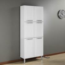 Paneleiro em Aço 6 Portas 80cm Dobradiças Slow Motion Tarsila Itatiaia