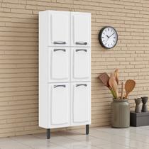 Paneleiro em Aço 6 Portas 80cm New Premium Itatiaia Branco