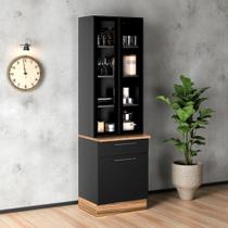 Paneleiro em Aço com 2 Portas de Vidro Tipo Cristaleira 3 Portas 1 Gaveta Exclusive Paneleiro em Aço com 2 Portas de Vidro Tipo Cristaleira 3 Portas 1 Gaveta Exclusive