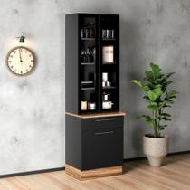 Paneleiro em Aço com 2 Portas de Vidro Tipo Cristaleira 3 Portas 1 Gaveta Exclusive Paneleiro em Aço com 2 Portas de Vidro Tipo Cristaleira 3 Portas 1 Gaveta Exclusive