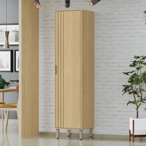 Paneleiro Glória 1 Porta 5 Prateleiras Castanho - Mx Móveis Paneleiro Glória 1 Porta 5 Prateleiras Castanho - Mx Móveis