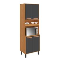 Paneleiro Itatiaia 4 Portas Grafite Nápoles