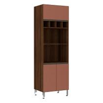 Paneleiro Jade 70 cm Duplo Nicho 3 Portas Luciane