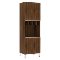 Paneleiro Jade 70 cm Nicho para Microondas 4 Portas Luciane