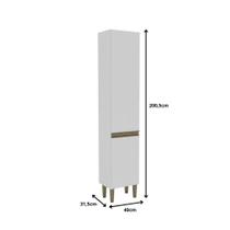 Paneleiro Mademovel 2417 Margarida 2 Portas 200,5x40x31,5cm Paneleiro Mademovel 2417 Margarida 2 Portas 200,5x40x31,5cm