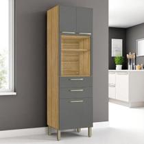 Paneleiro Micro 2 Gaveteiro Lapis Freijó Gris Paneleiro Micro 2 Gaveteiro Lapis Freijó Gris