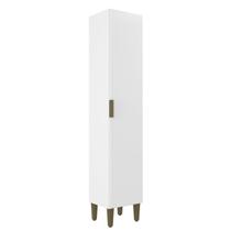 Paneleiro para Cozinha Iara 1 Porta 193C X 28cm x 37cm Bege/Branco