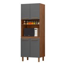 Paneleiro Pop Torre Quente 70cm com 4 Portas e 1 Nicho