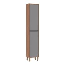 Paneleiro Simples Isa 40 cm 2 Portas Cinza PuroLuciane Móveis Paneleiro Simples Isa 40 cm 2 Portas Cinza PuroLuciane Móveis
