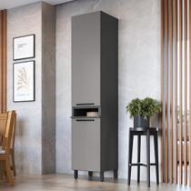 Paneleiro Simples Modulado Fidelitá Mônaco 50cm 2 Portas Chumbo/Titânio Paneleiro Simples Modulado Fidelitá Mônaco 50cm 2 Portas Chumbo/Titânio