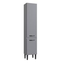 Paneleiro Simples para Cozinha 2 Portas Light Cinza