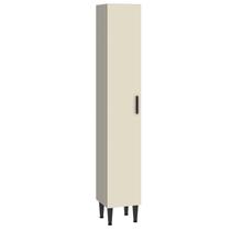 Paneleiro Simples para Cozinha 33cm 1 Porta Max Cinza/Champagne