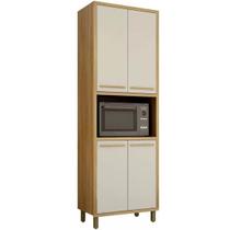 Paneleiro Torino 4 Portas Valdemoveis Cor Cinamomo Off White