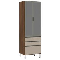 Paneleiro Torre 70Cm Inox Prata Dourado C/ Connect