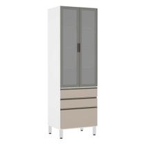 Paneleiro Torre 70Cm Prata Pérola Branco Com Connect Paneleiro Torre 70Cm Prata Pérola Branco Com Connect