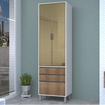 Paneleiro Torre Duplo 2 portas 3 gavetas Línea Luciane Avelã Paneleiro Torre Duplo 2 portas 3 gavetas Línea Luciane Avelã