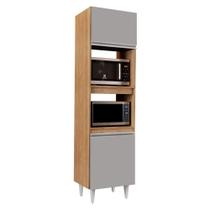 Paneleiro Torre Quente 02S Ruth 56Cm Castanho Cinza