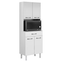 Paneleiro Torre Quente 4 Portas 1 Gaveta 172x61 cm Bali Branco ARMoveis Paneleiro Torre Quente 4 Portas 1 Gaveta 172x61 cm Bali Branco ARMoveis