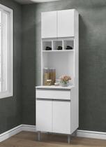 Paneleiro Torre Quente Andréia 60cm Com 4 Portas 1 Gaveta Branco Ajl