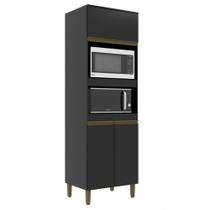 Paneleiro Torre Quente Forno e Micro 70cm - Cecília Preto Paneleiro Torre Quente Forno e Micro 70cm - Cecília Preto