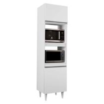 Paneleiro Torre Quente para Cozinha 02 Portas Ruth Branco 56 Cm L06 - D'Rossi