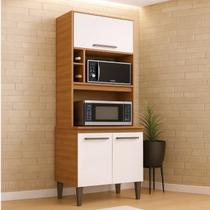Paneleiro Torre Quente Realeza com 3 Portas Branco/Manchester Paneleiro Torre Quente Realeza com 3 Portas Branco/Manchester