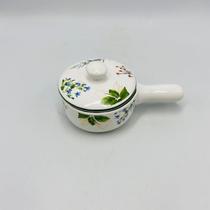 Panelinha com Tampa Bergamota e Filete Verde Cerâmica 90ml MasterChef Panelinha com Tampa Bergamota e Filete Verde Cerâmica 90ml MasterChef