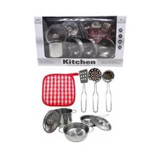 Panelinhas Inox Shiny Toys 1220 - Kit de Metal 3+ Anos