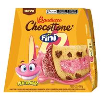 Panetone Chocotone Fini Dentaduras Bauducco 450g Edição Especial com Recheio Fini