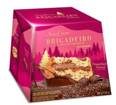 Panetone com Gotas de Chocolate e Recheio Brigadeiro Premium 500g Santa Edwiges Panetone com Gotas de Chocolate e Recheio Brigadeiro Premium 500g Santa Edwiges