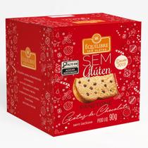 Panetone Gotas De Chocolate Zero Glúten Lactose 90g Équilibre