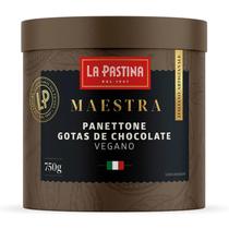 Panetone Italiano Gotas De Chocolate Vegano La Pastina 750G