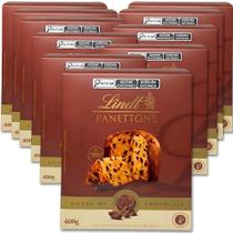Panetone Lindt Gotas de Chocolate Suiço Kit 10 unidades 400g