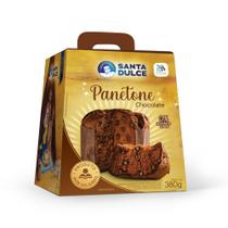 Panetone Santa Dulce de chocolate 380g Kit com 2 UND