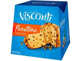 Panetone visconti frutas cristalizadas presente natal 400g