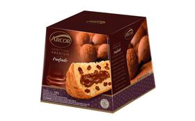 Panettone Com Gotas Recheio Trufado Arcor Premium Caixa 530g Panettone Com Gotas Recheio Trufado Arcor Premium Caixa 530g