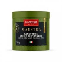 Panettone Creme de Pistache com Gotas de Chocolate 750g La Pastina