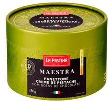 Panettone Creme de Pistache com Gotas de Chocolate LA PASTINA 750g