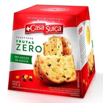 Panettone Frutas Cristalizadas Zero Açúcar 400g - Casa Suíça Panettone Frutas Cristalizadas Zero Açúcar 400g - Casa Suíça