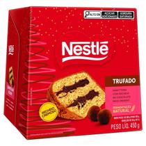 Panettone Nestlé Trufado Meio Amargo 450g Recheio Cremoso e Sabor Intenso