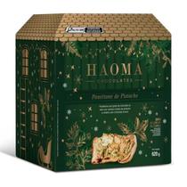 Panettone Recheado Caixa Com 620g Sabor Pistache Com Chocolate Branco Haoma